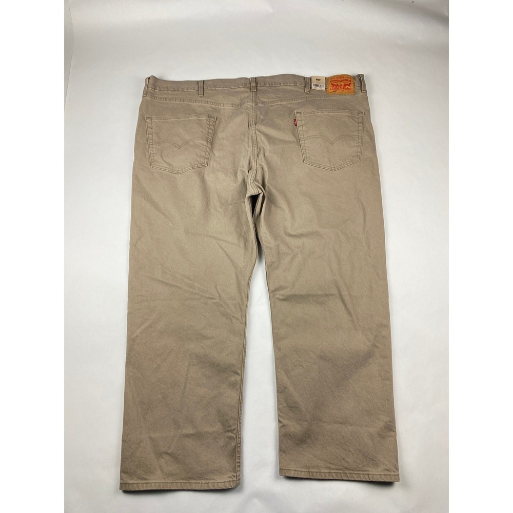 NWT Levi's 505 Big & Tall Jeans Mens 52x29 Stretch Denim Straight Leg Tan - Mark - Picture 3 of 14